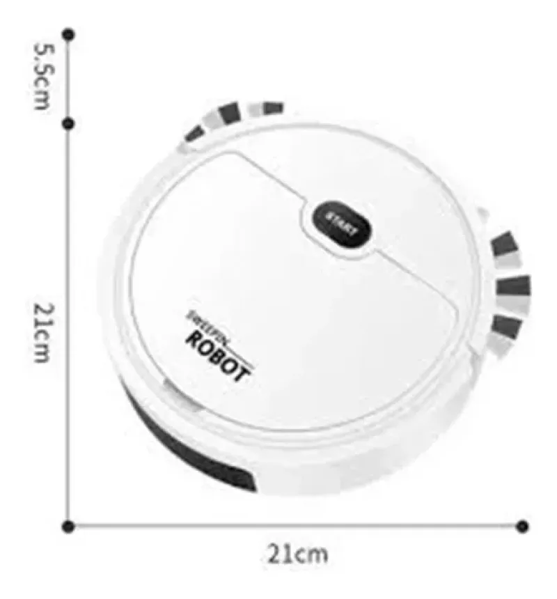 Comprar Aspiradora Robot Recargable en Electroshopy - Ángulo 2